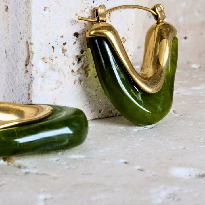 Verdant Arc Hoops